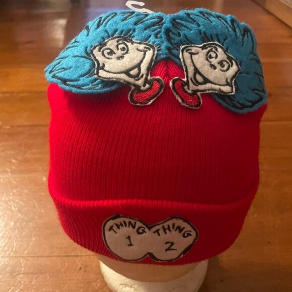 New Cat in the Hat Thing 1 Thing 2 Winter Hat - Picture 2 of 9